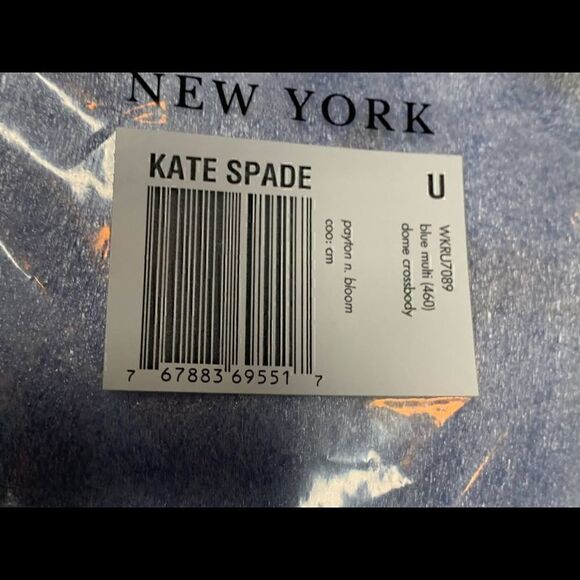 NWT KATE SPADE Blue Floral Payton Dome Crossbody - Picture 8 of 16
